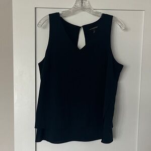 Banana Republic Black Sleeveless Keyhole Tanks